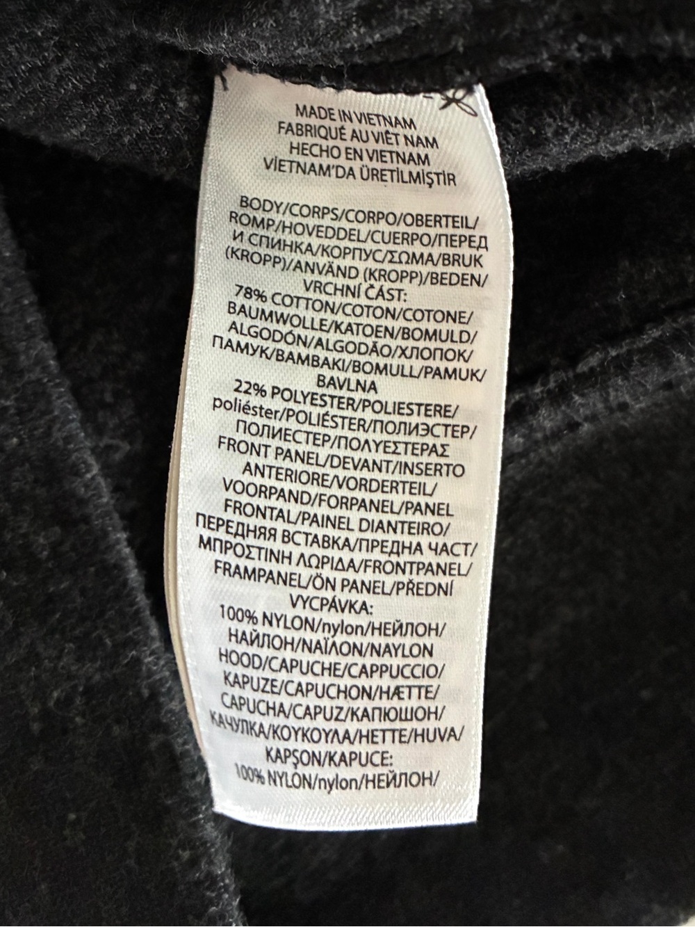Polo Ralph Lauren Quilted Full Zip Hoodie Women XS Black Gray Hybrid Jacket - Picture 12 of 13